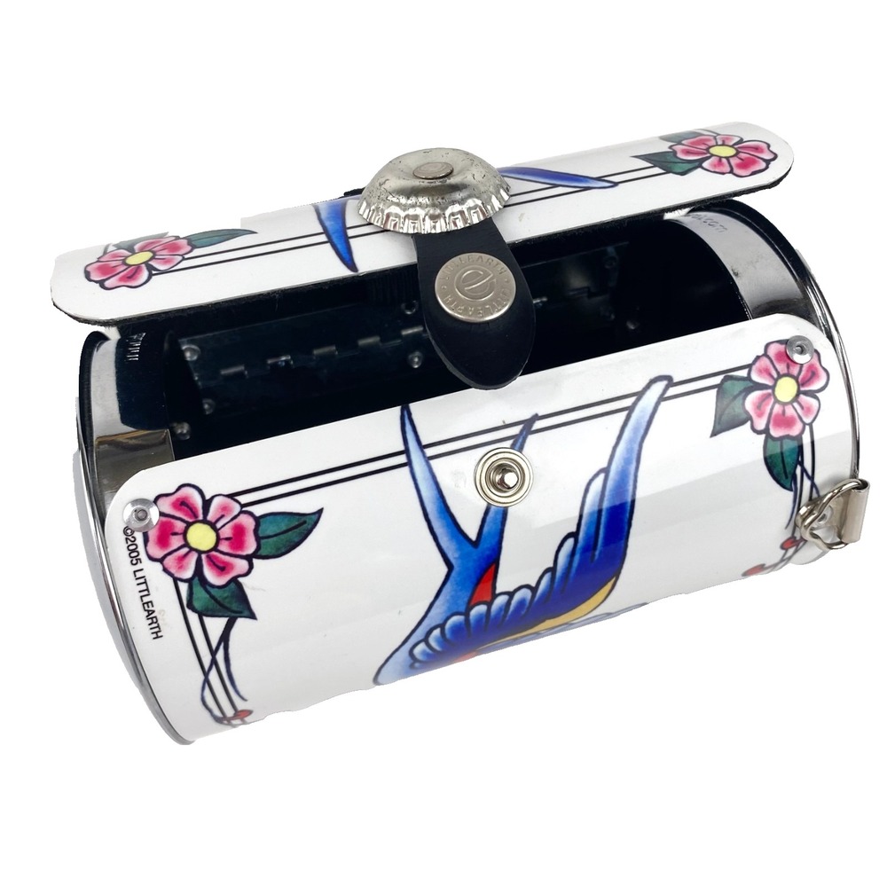 Little Earth Metal Barrel Purse True Love Forever Shoulder Bag Handbag Clutch - Picture 6 of 7